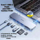 Adaptador USB-C Baseus 9 em 1 com HDMI 4K, Thunderbolt 3 e 3x USB 3.0 | Innova Fácil