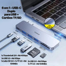 Adaptador USB-C Baseus 9 em 1 com HDMI 4K, Thunderbolt 3 e 3x USB 3.0 | Innova Fácil